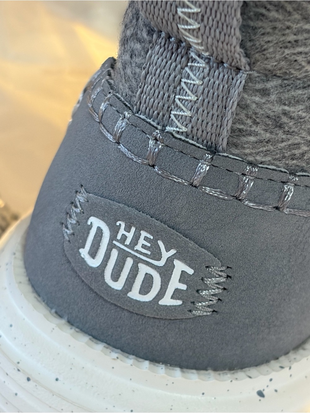 Hey Dude Women’s Reyes Heathered Bootie in Gray - Picture 3 of 5